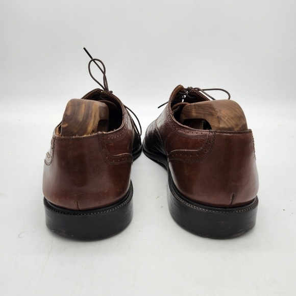 Adolfo Oxford Lace Up Shoes Men's Size 9.5M Brown - Picture 11 of 16